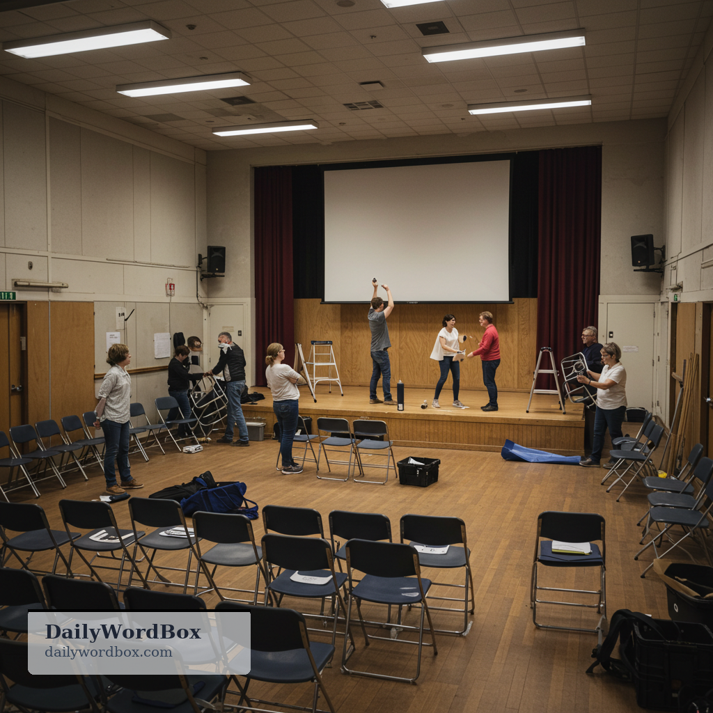 get up: to organize or prepare something (often an event or performance)
