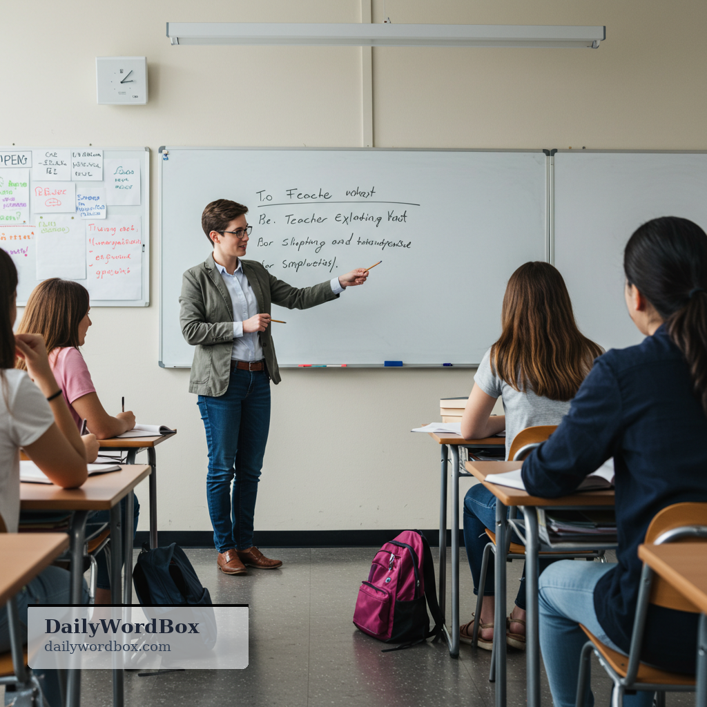 give a lesson: to teach someone by explaining and demonstrating a skill or subject; to provide instruction