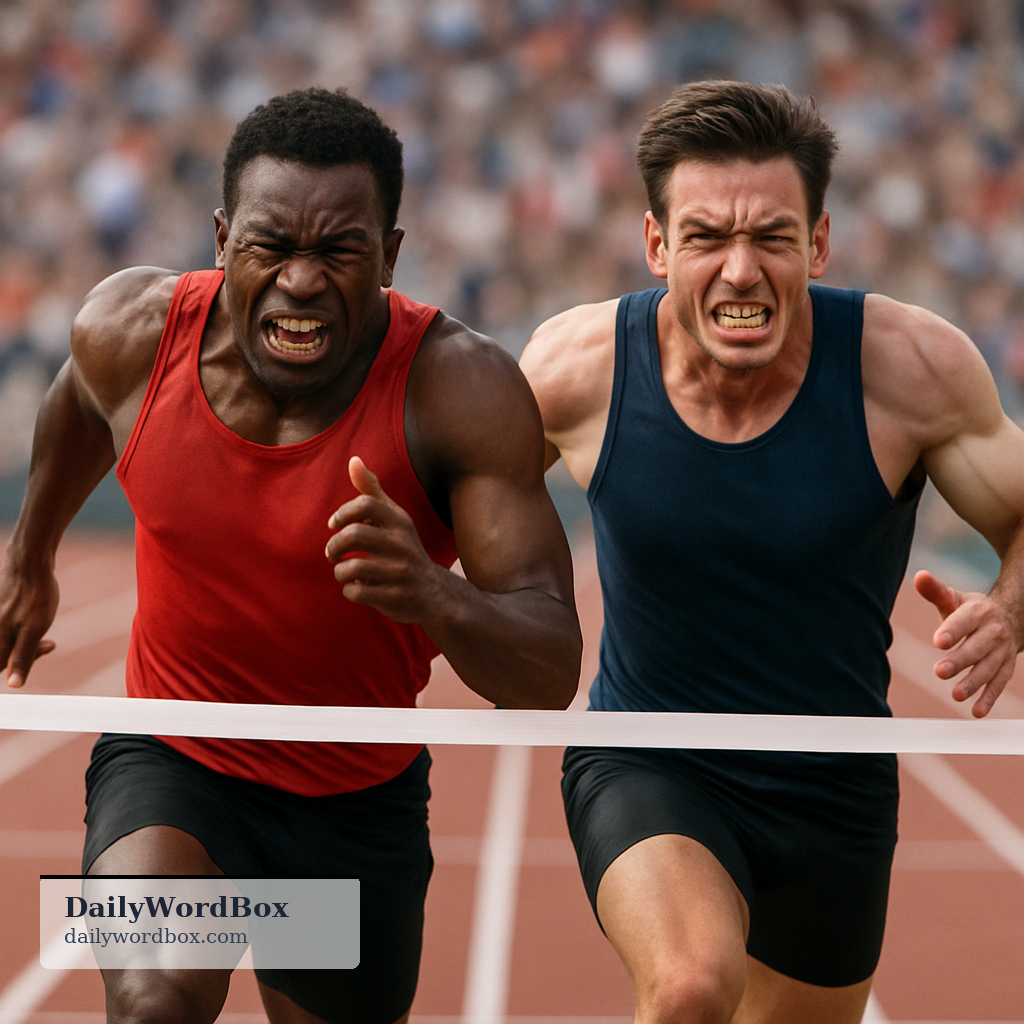 give a run for your money: To provide strong competition, making someone work hard to win.