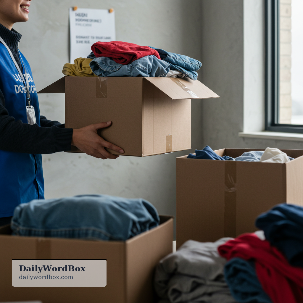 give away: To give something to someone for free; to donate or gift something.