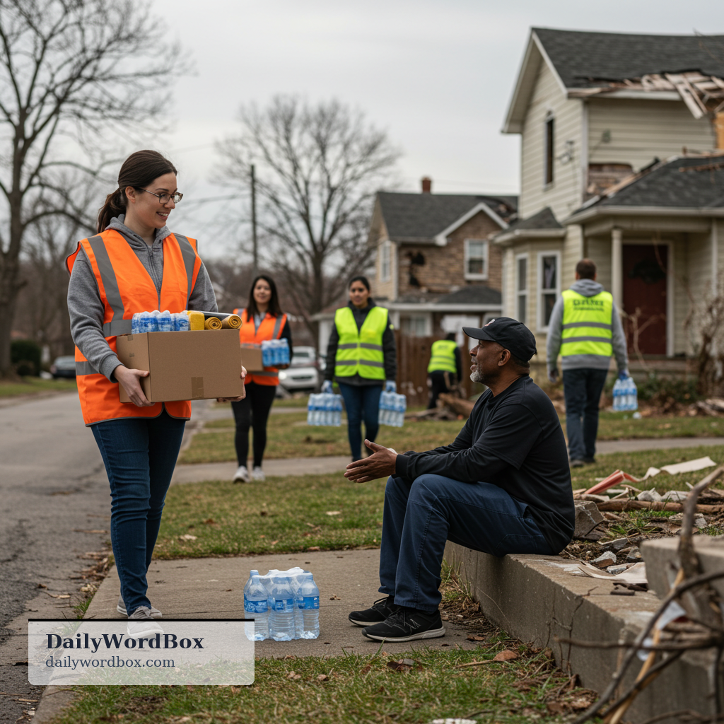 give help: to provide assistance or support to someone who needs it