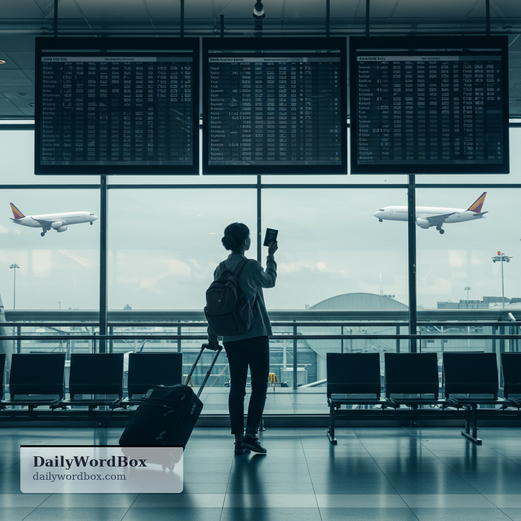go abroad: to travel to or live in a foreign country