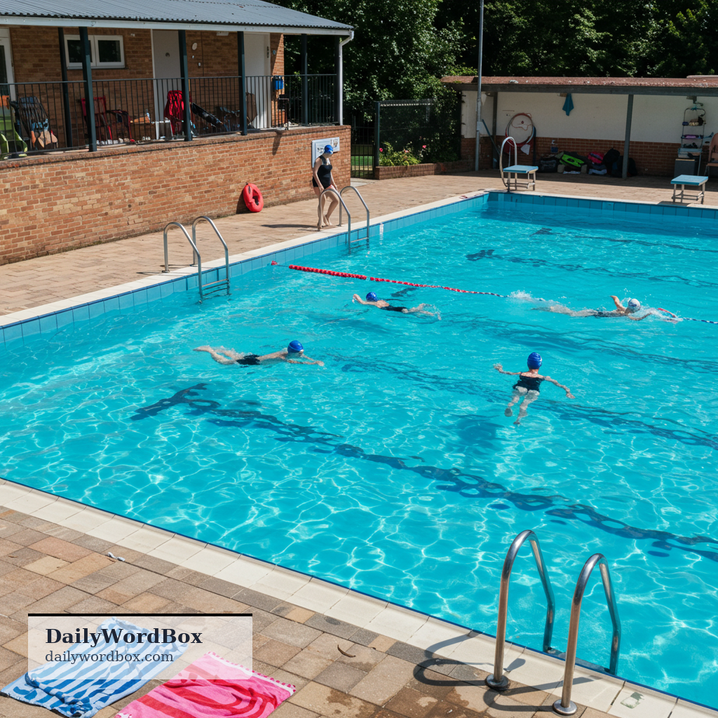 go swimming: to swim for exercise or fun as an activity