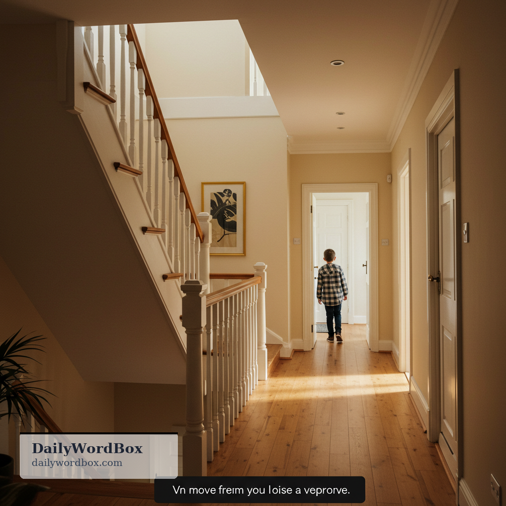 go upstairs: to move from a lower floor to a higher floor in a building, usually by stairs (or to the upstairs area)