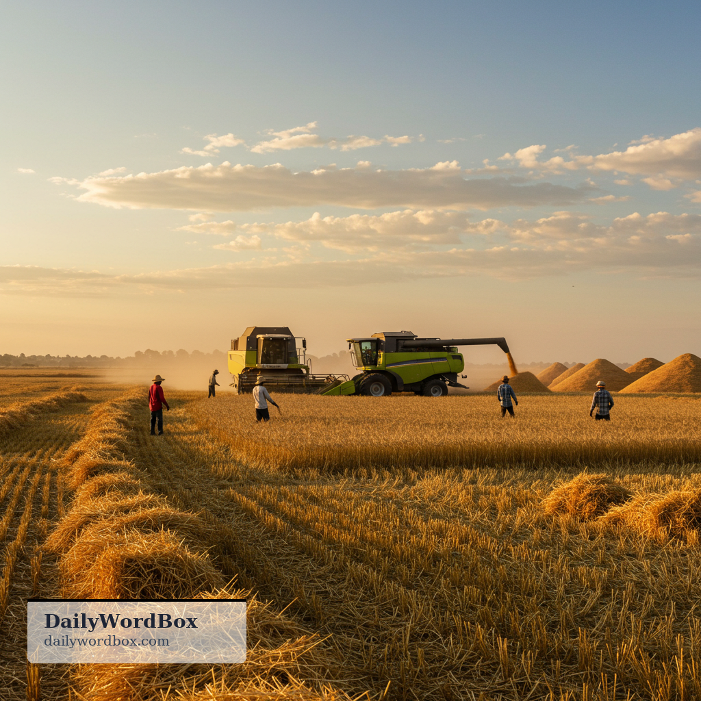 harvest: the act of gathering crops, or the crops that are gathered