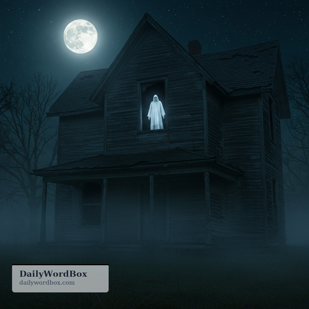 haunt: to appear in a place as a ghost or in a mysterious, frightening way