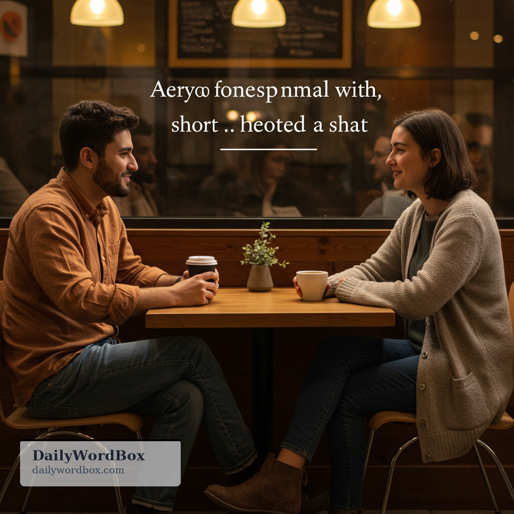 have a chat: to talk informally with someone for a short time