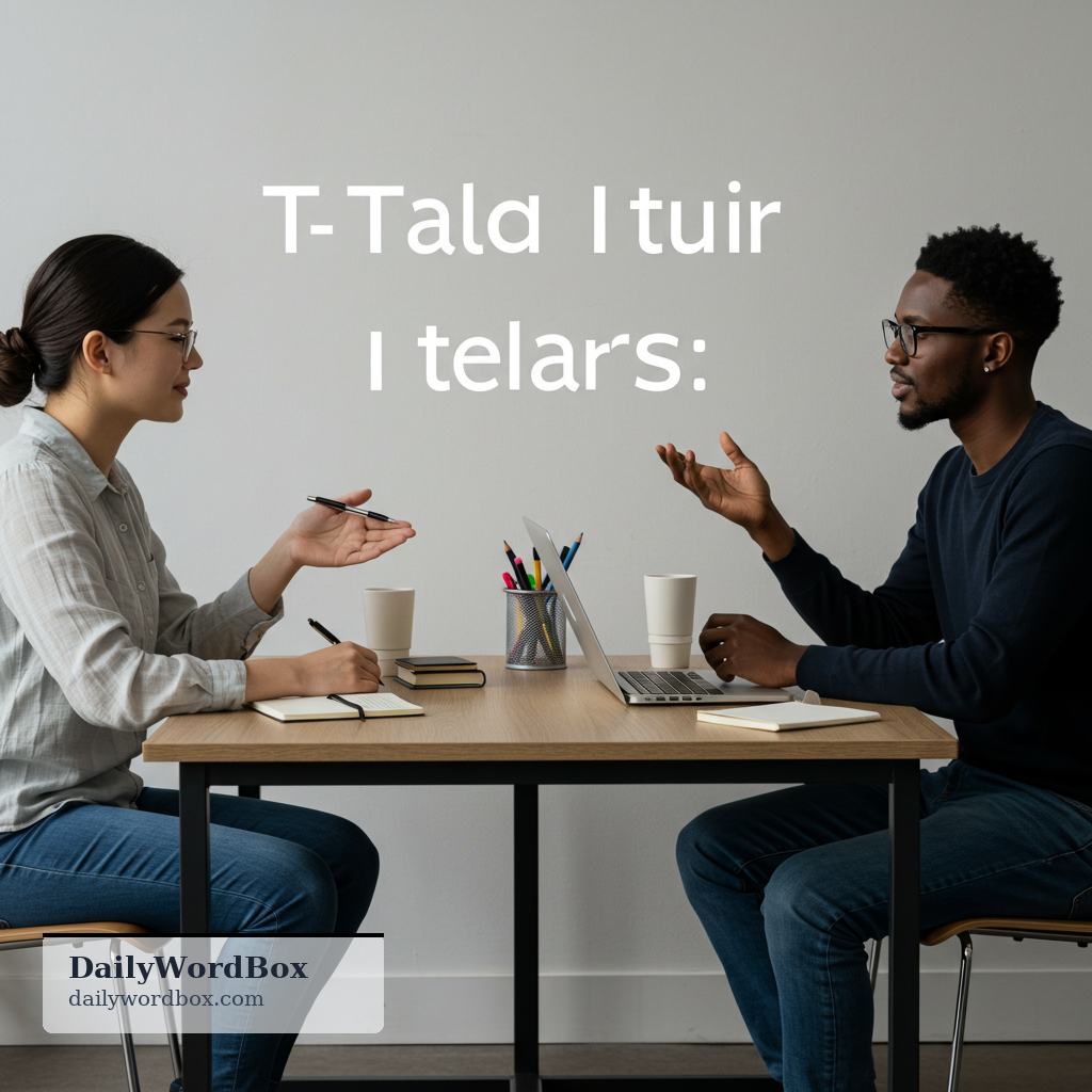 have a discussion: to talk with someone in order to exchange ideas or make a decision