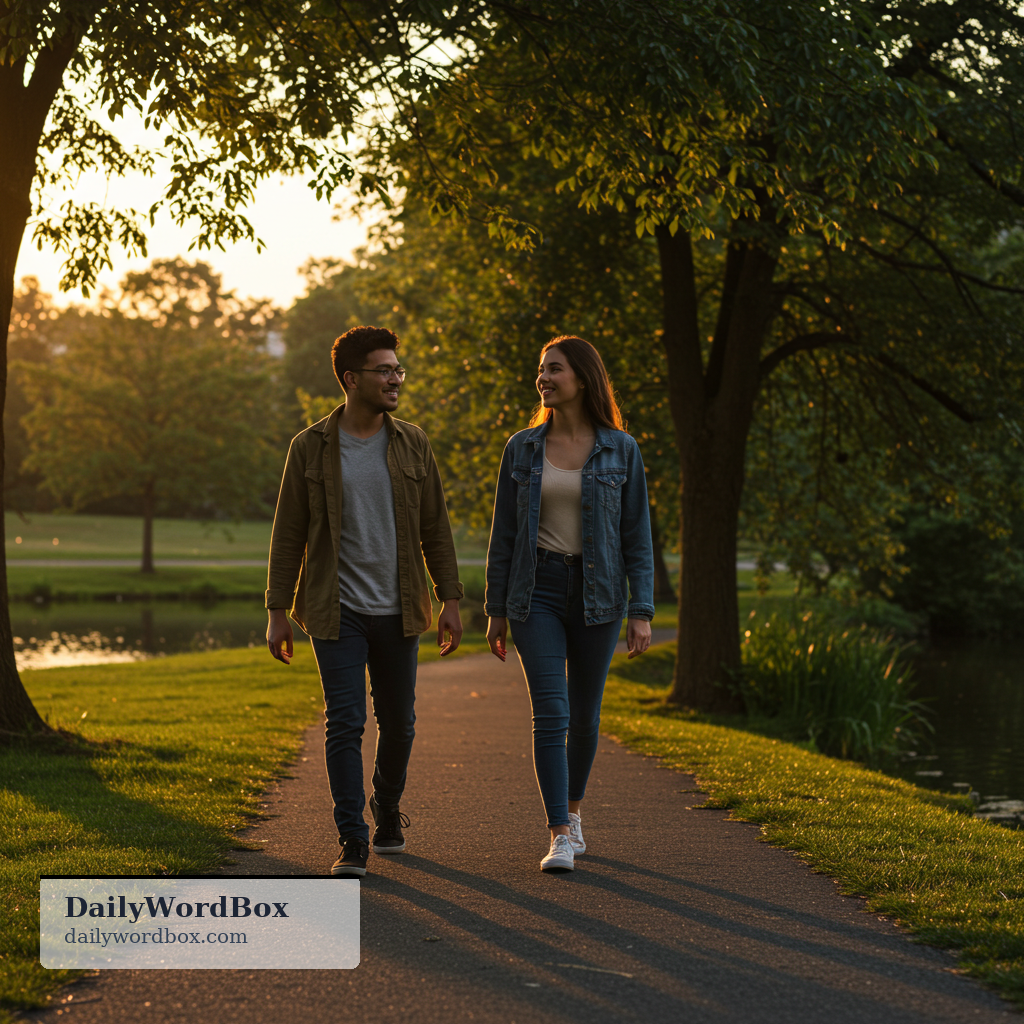 have a walk: to go for a walk, usually for exercise, relaxation, or to get some fresh air