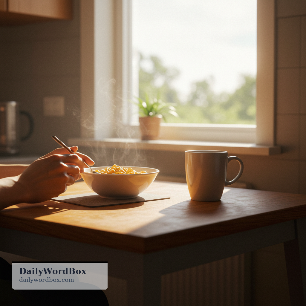 have breakfast: to eat breakfast, usually in the morning
