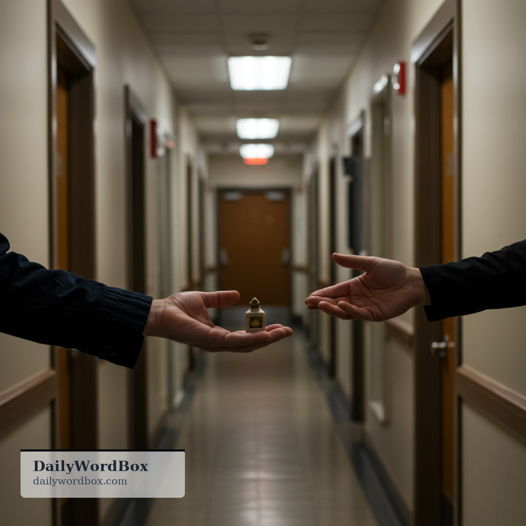 hold out: to extend something toward someone, especially a hand or an object