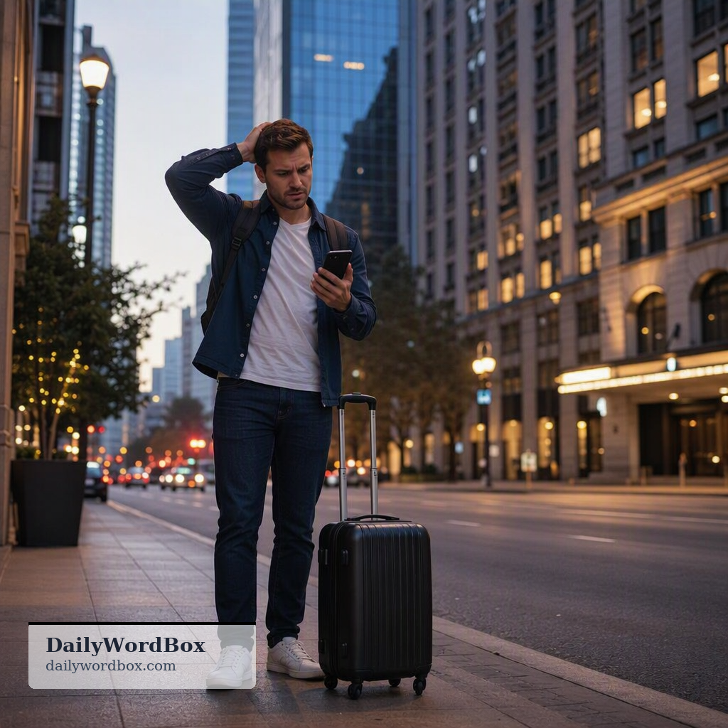 I can't find my hotel.: I am unable to locate my hotel.