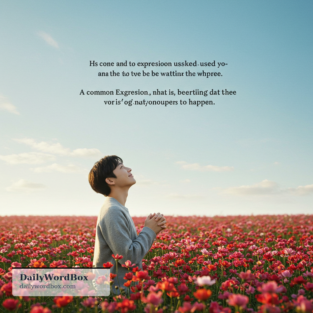 I hope so.: A common expression used to say that you want something to be true or to happen.