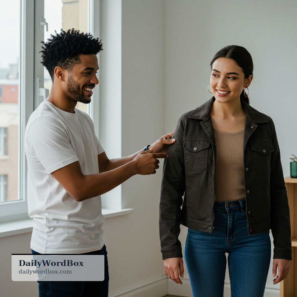 I like your jacket.: To express appreciation or admiration for someone's item of clothing or accessory.