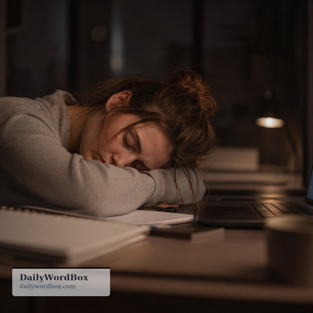 I'm exhausted: Feeling extremely tired or completely drained of energy; utterly worn out.