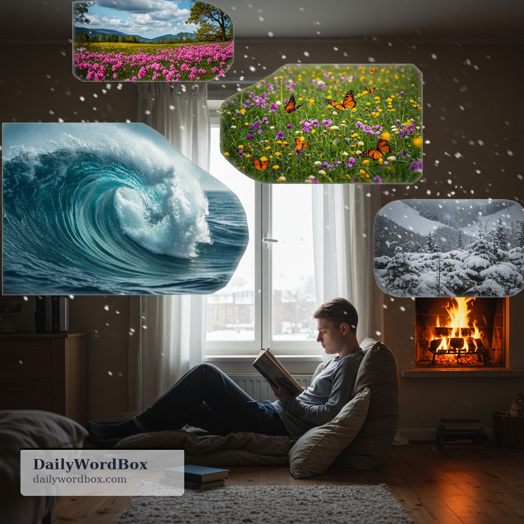 imagery: descriptive language in literature or speech that creates strong mental pictures and sensory impressions