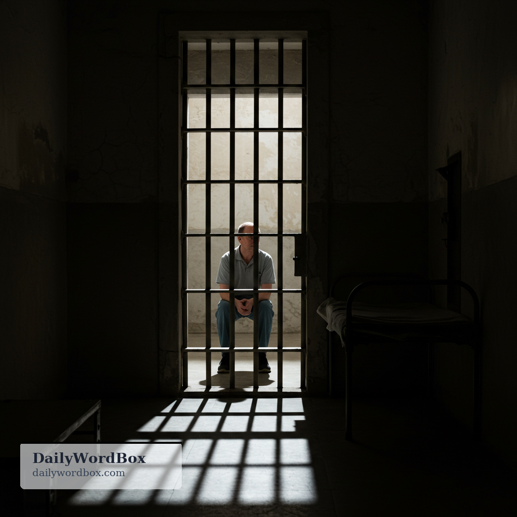 imprisonment: the state or experience of being kept in prison