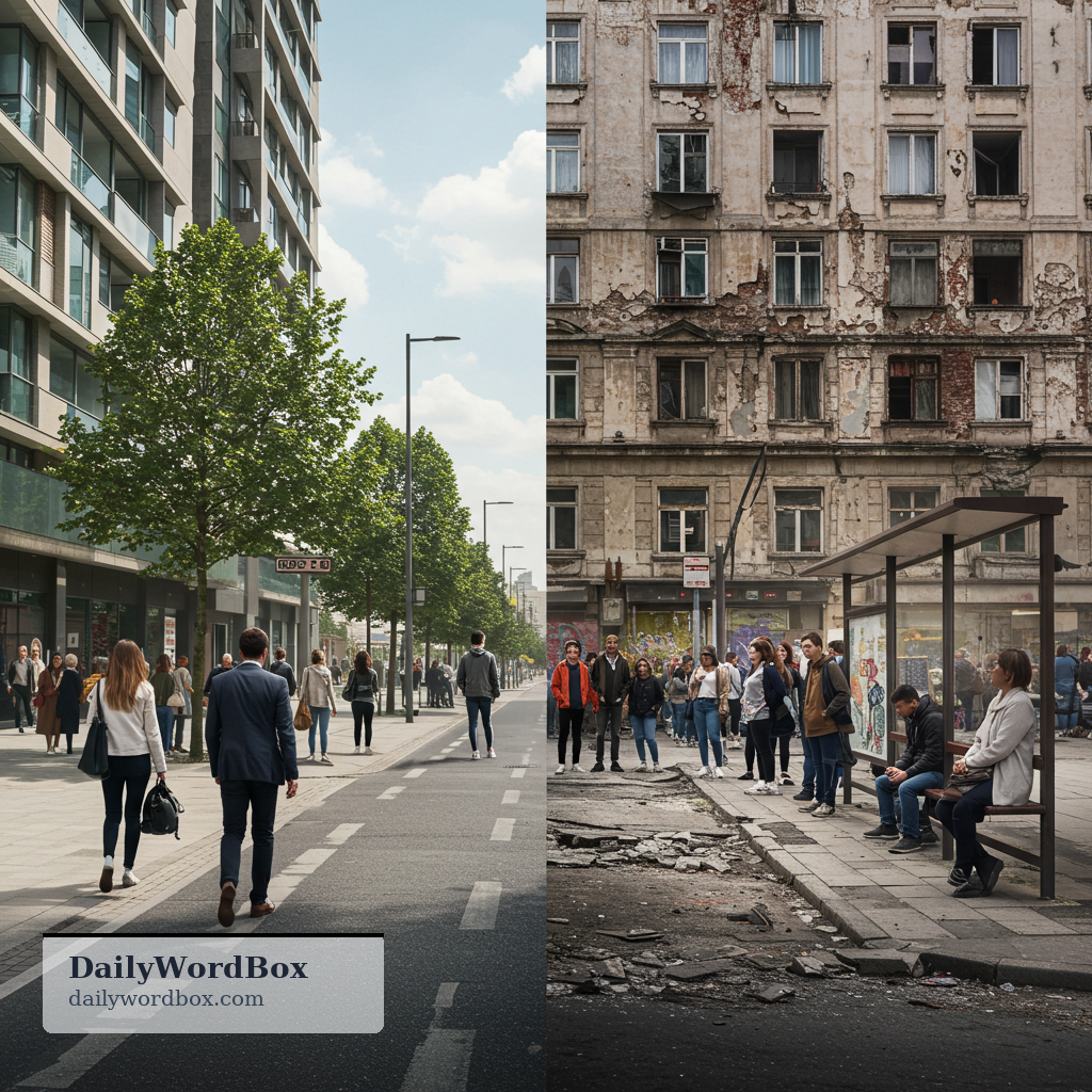 inequality: an unfair difference in wealth, opportunities, or rights between people or groups