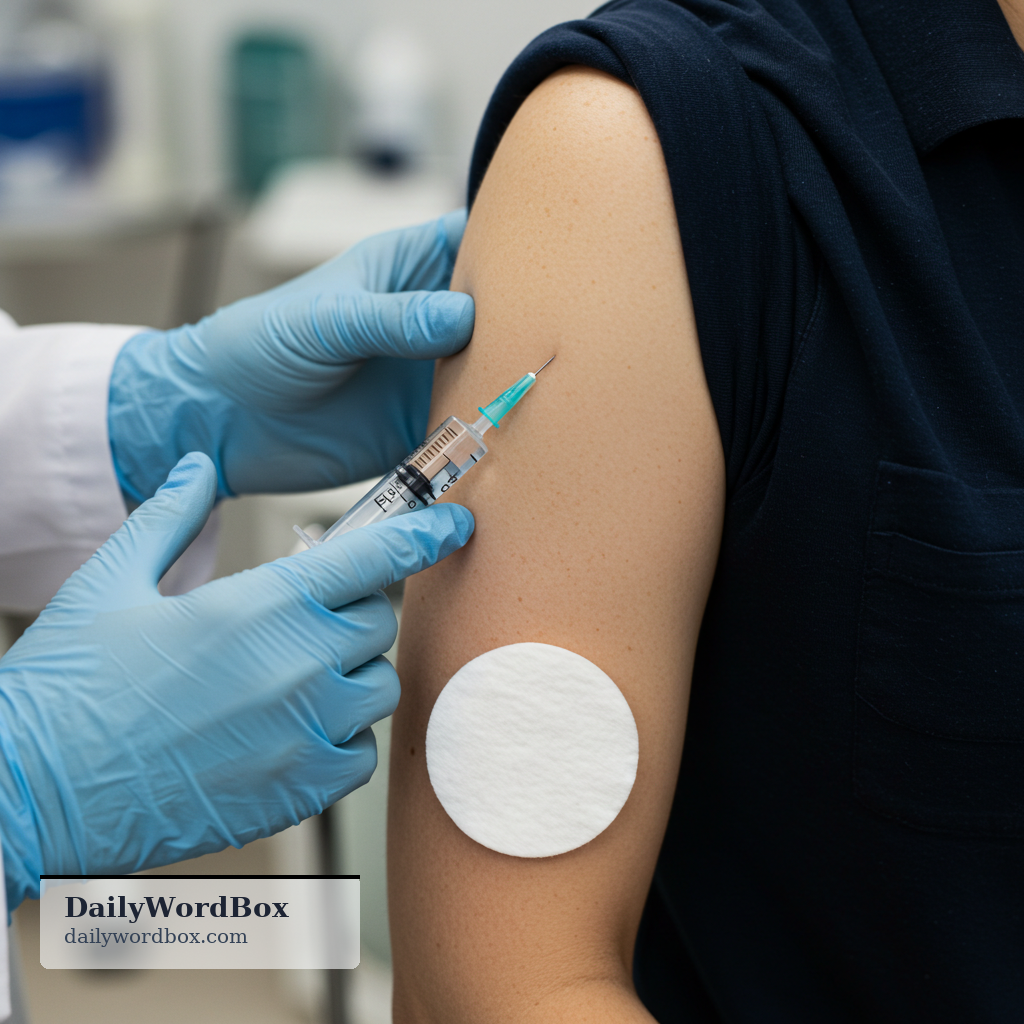 inject: to push a liquid medicine or drug into someone’s body using a needle