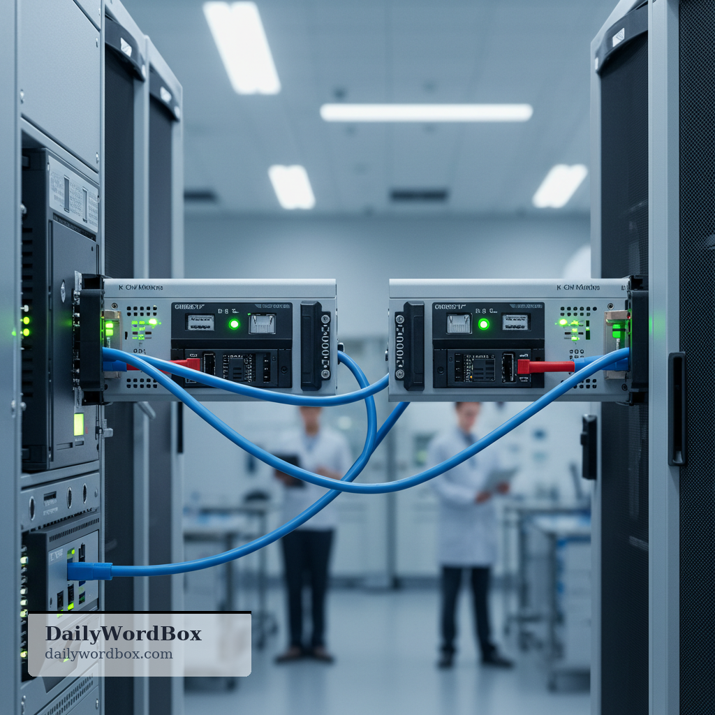 interface: a point where two systems, organizations, or parts meet and communicate