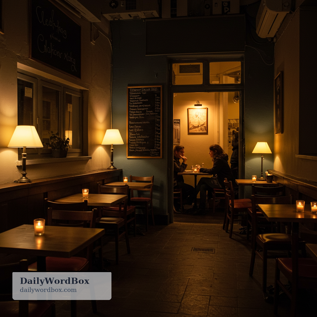 intimate: Small, quiet, and private in a way that feels warm and personal.