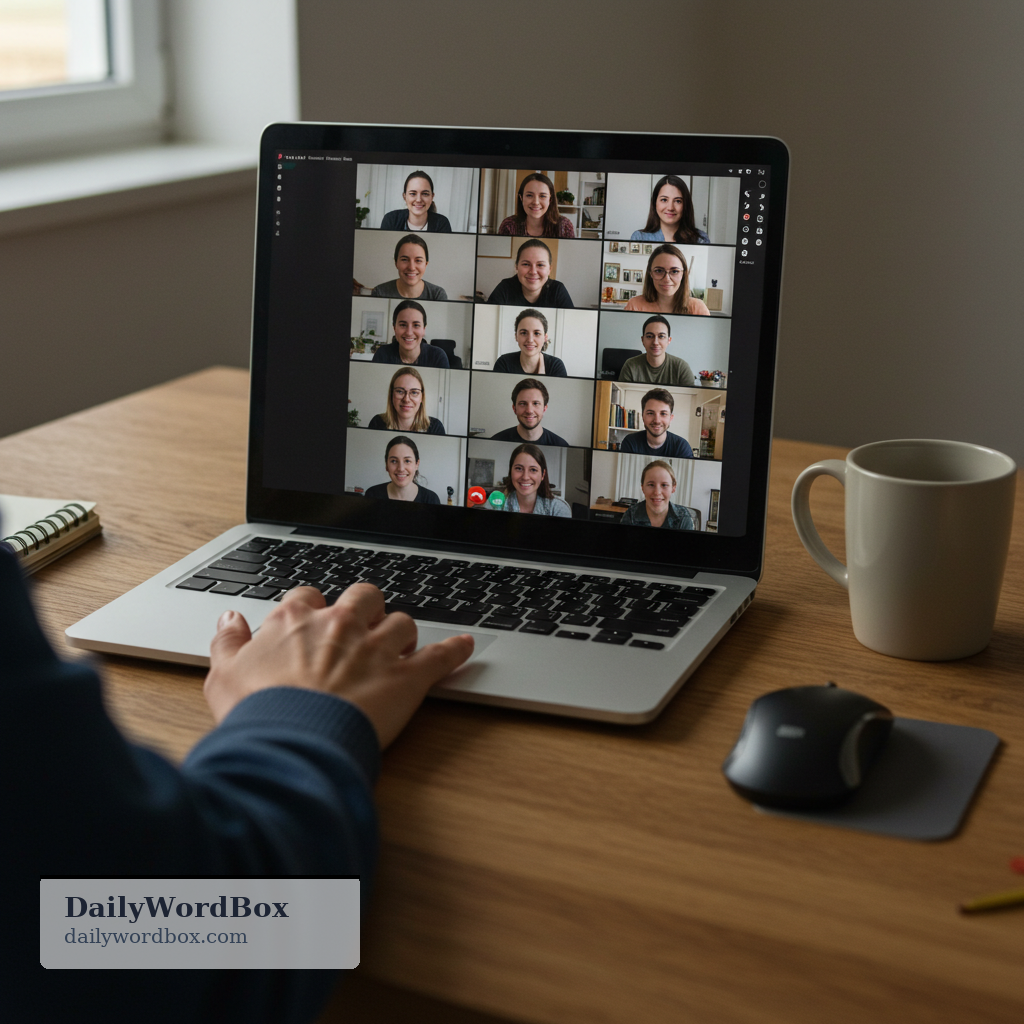 join a meeting: to enter and take part in a scheduled meeting, especially an online one