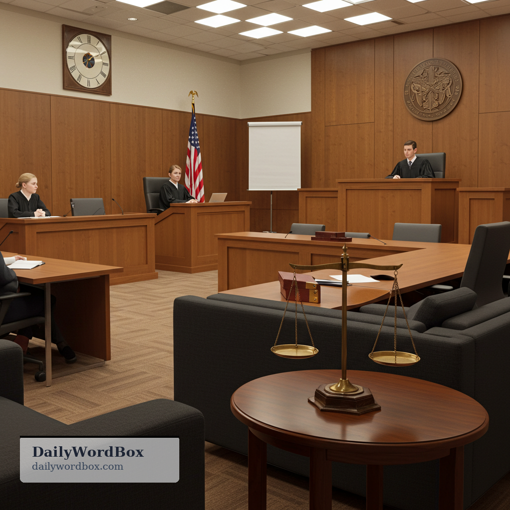 judicial: Related to courts, judges, or the process of deciding legal cases.