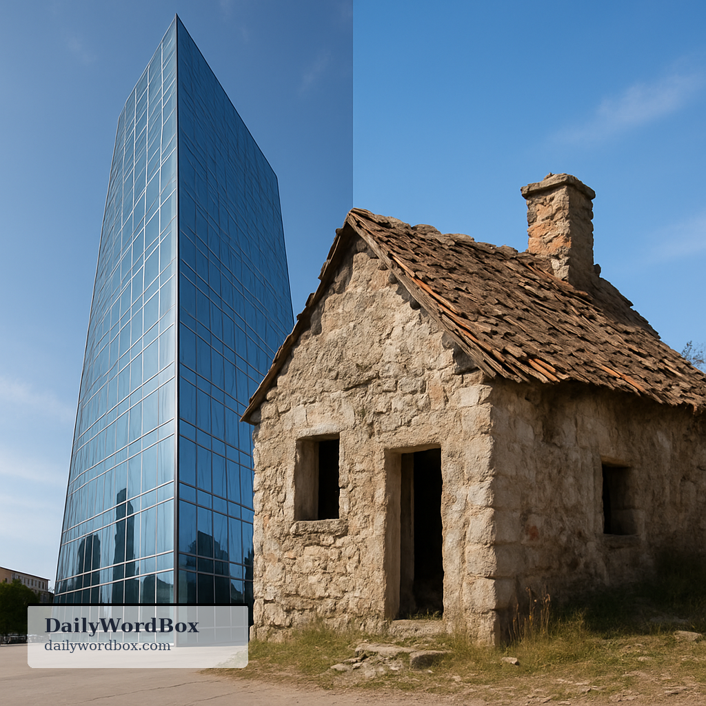juxtaposition: the placement of two things side by side to emphasize contrast or connection