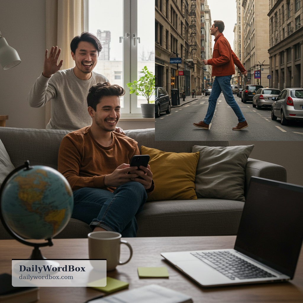keep in touch: to continue communicating with someone so you stay connected and up to date