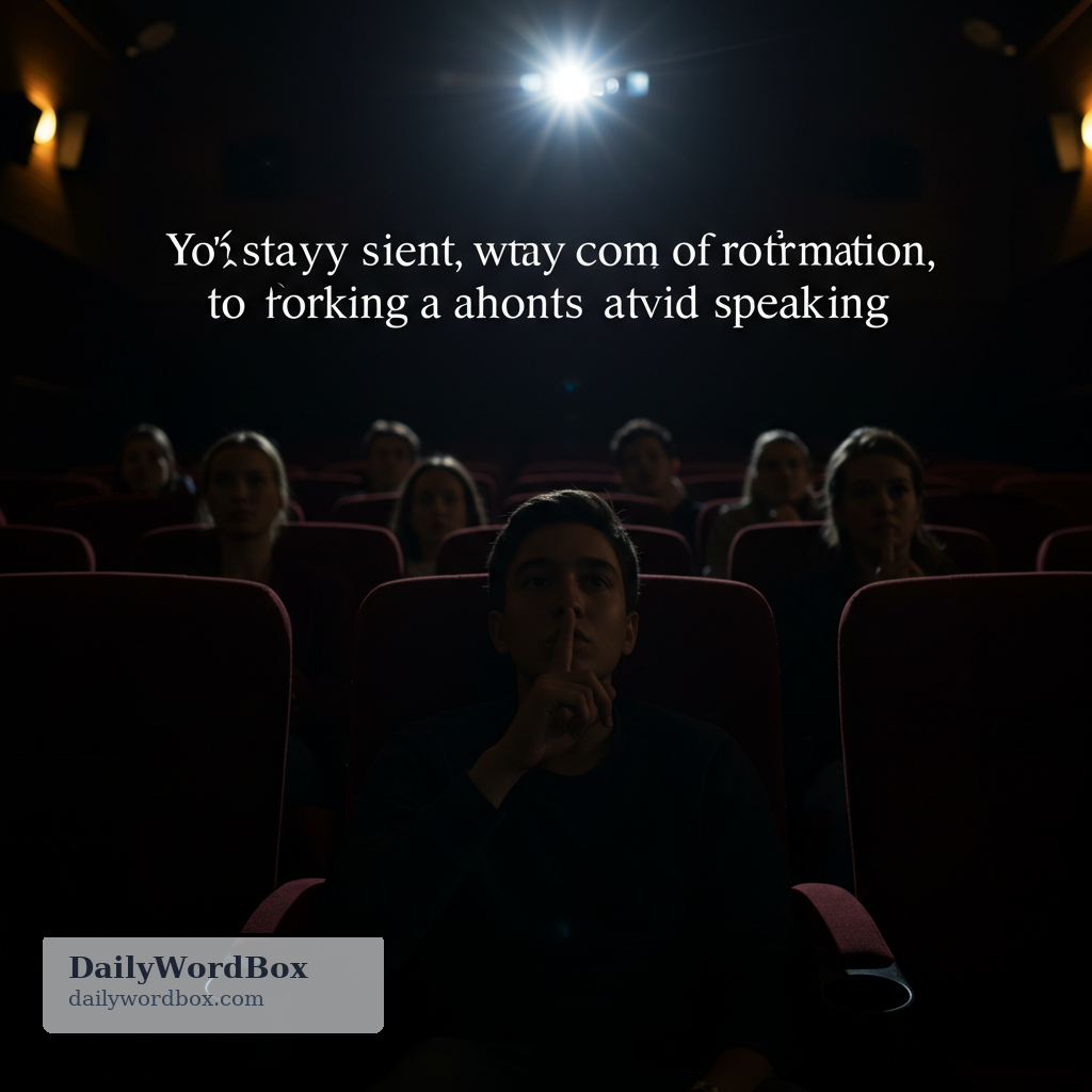 keep quiet: to stay silent or not reveal information; to avoid speaking
