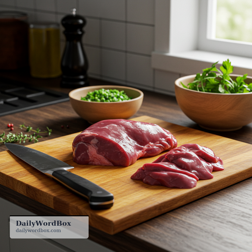 kidney: the kidney of an animal used as food