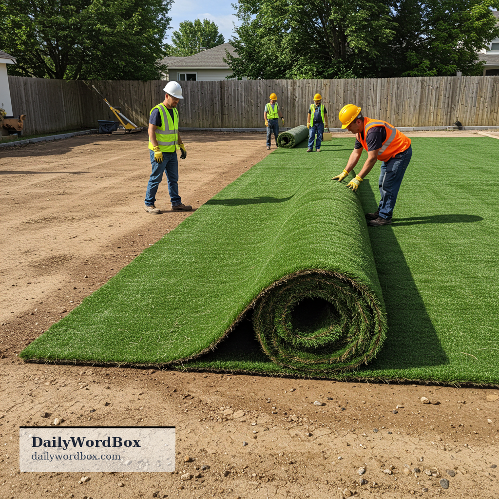lay: To place something down or spread it out in a specific arrangement, often as a covering or part of a construction proce…