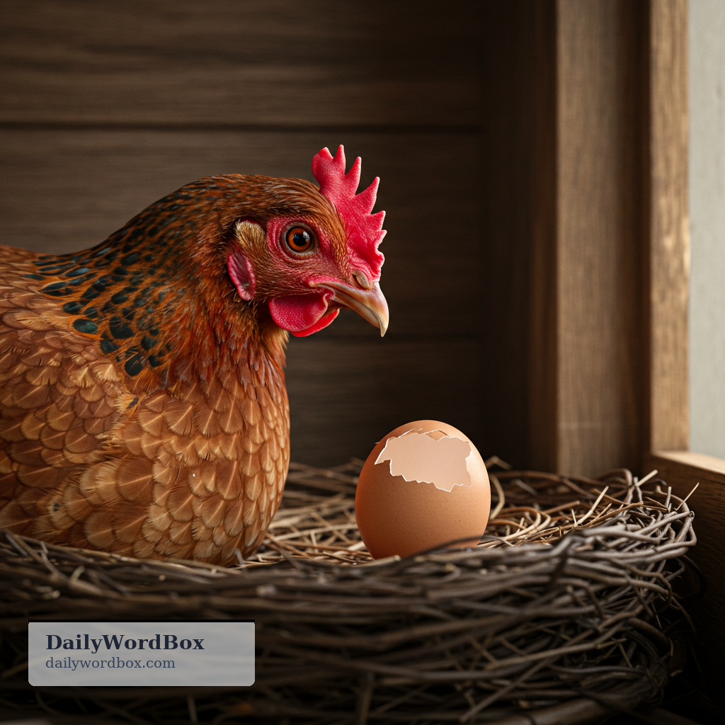 lay: (Of a bird, insect, or other animal) to produce an egg from its body.