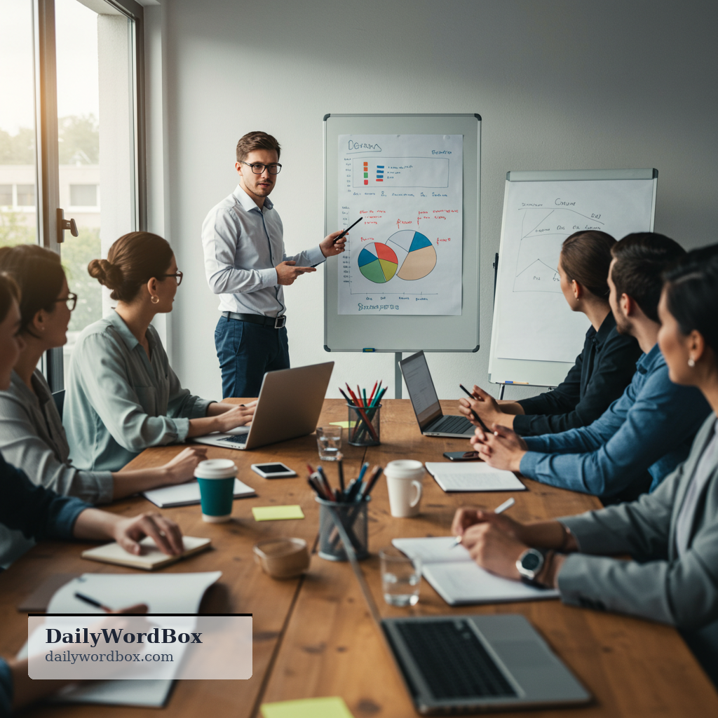 lead a team: to be in charge of a group of people and guide their work toward a goal