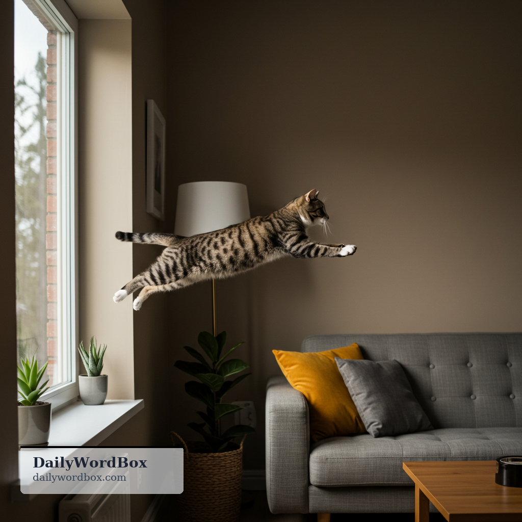leap: To jump or move suddenly and quickly; to spring forward.