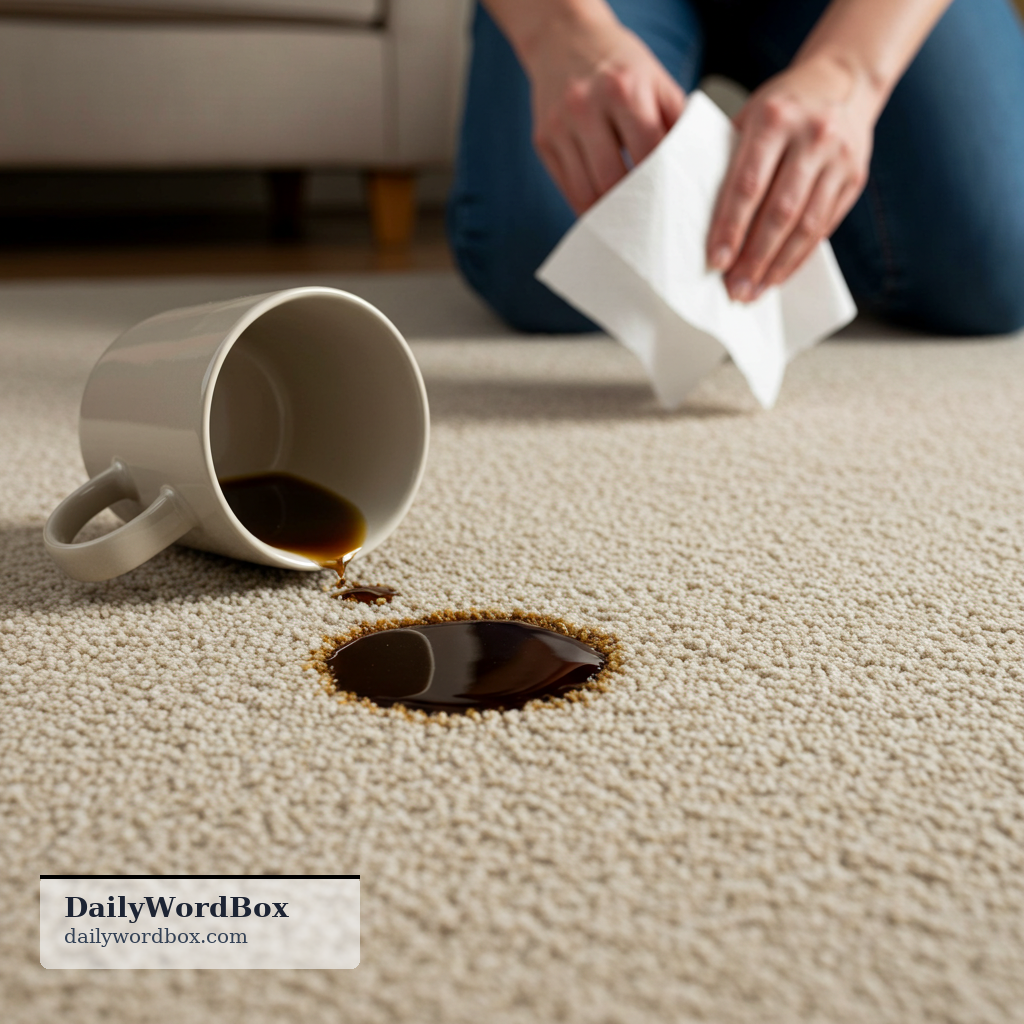leave a mark: to cause a visible or lasting effect, such as a stain, scratch, dent, or lasting impact
