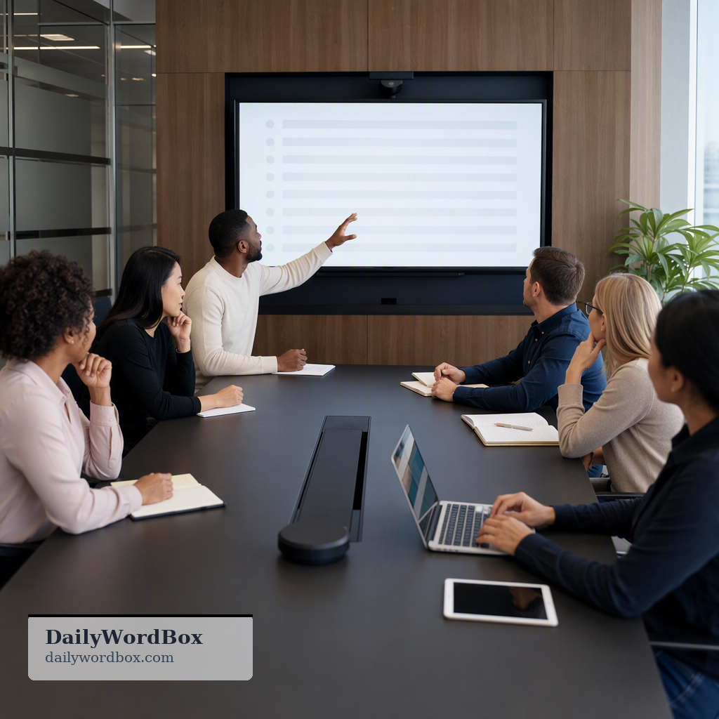 Let's go through the agenda.: To discuss, review, or examine the items listed on a plan or schedule for a meeting or event…
