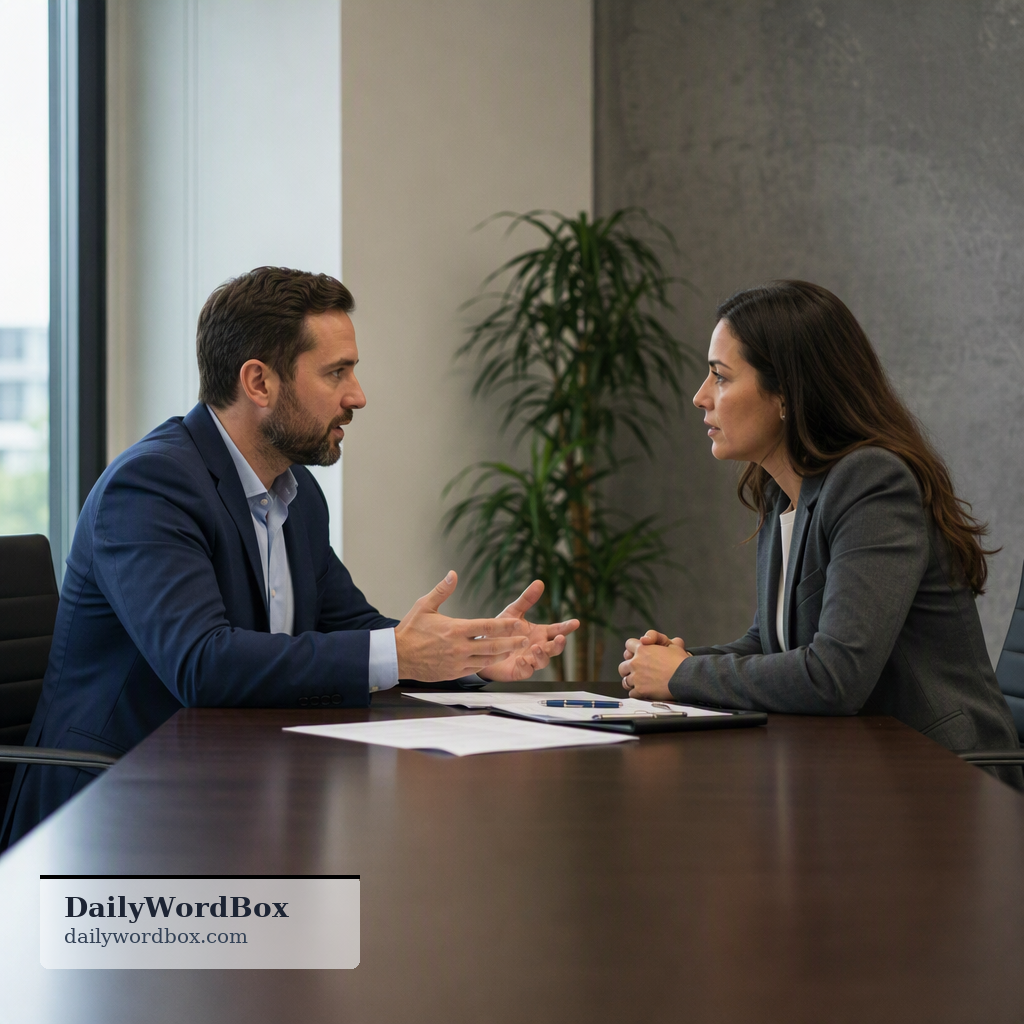 Let's talk this through.: To discuss something completely and in detail, examining all aspects to understand it, resolve it…