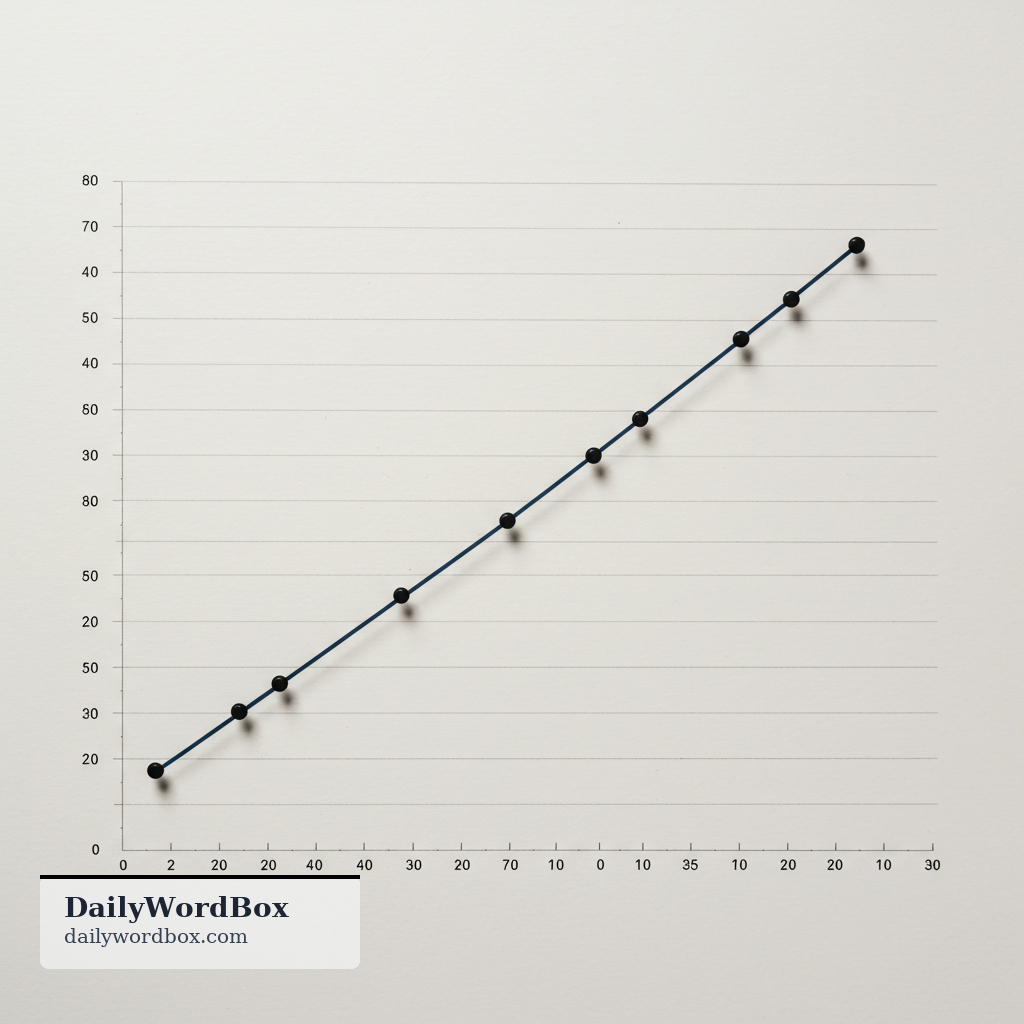 linear: Involving a relationship where one quantity changes at a constant rate with another.