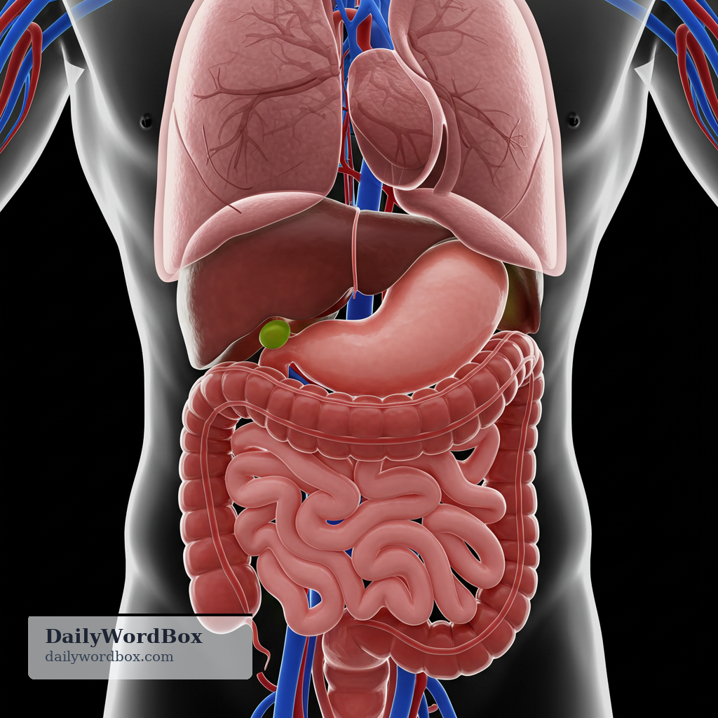 liver: a large organ in the body that produces bile and helps process nutrients and remove toxins