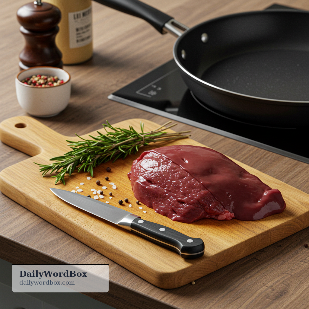 liver: the liver of an animal used as food