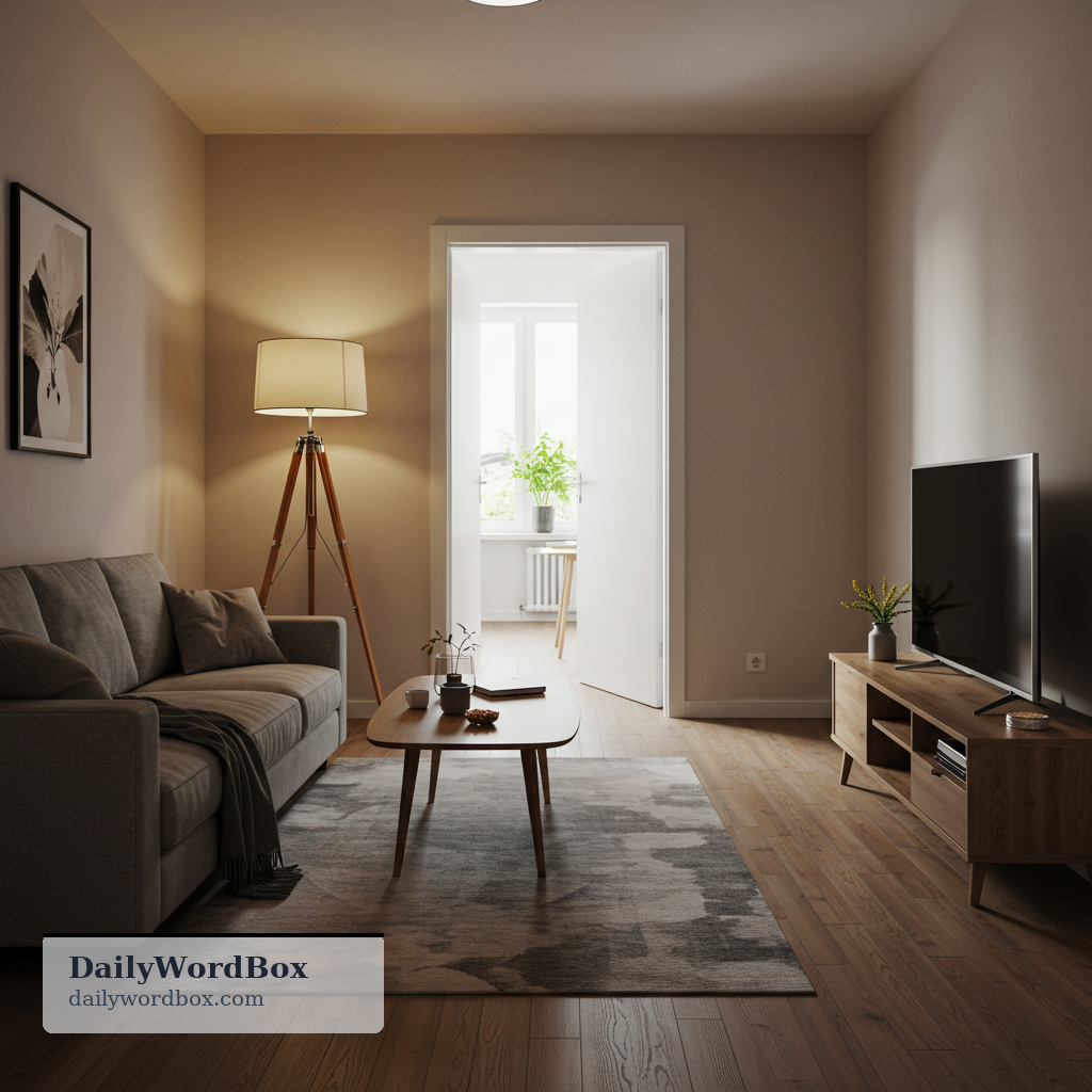 living room: a room in a home where people relax, sit, and spend time together
