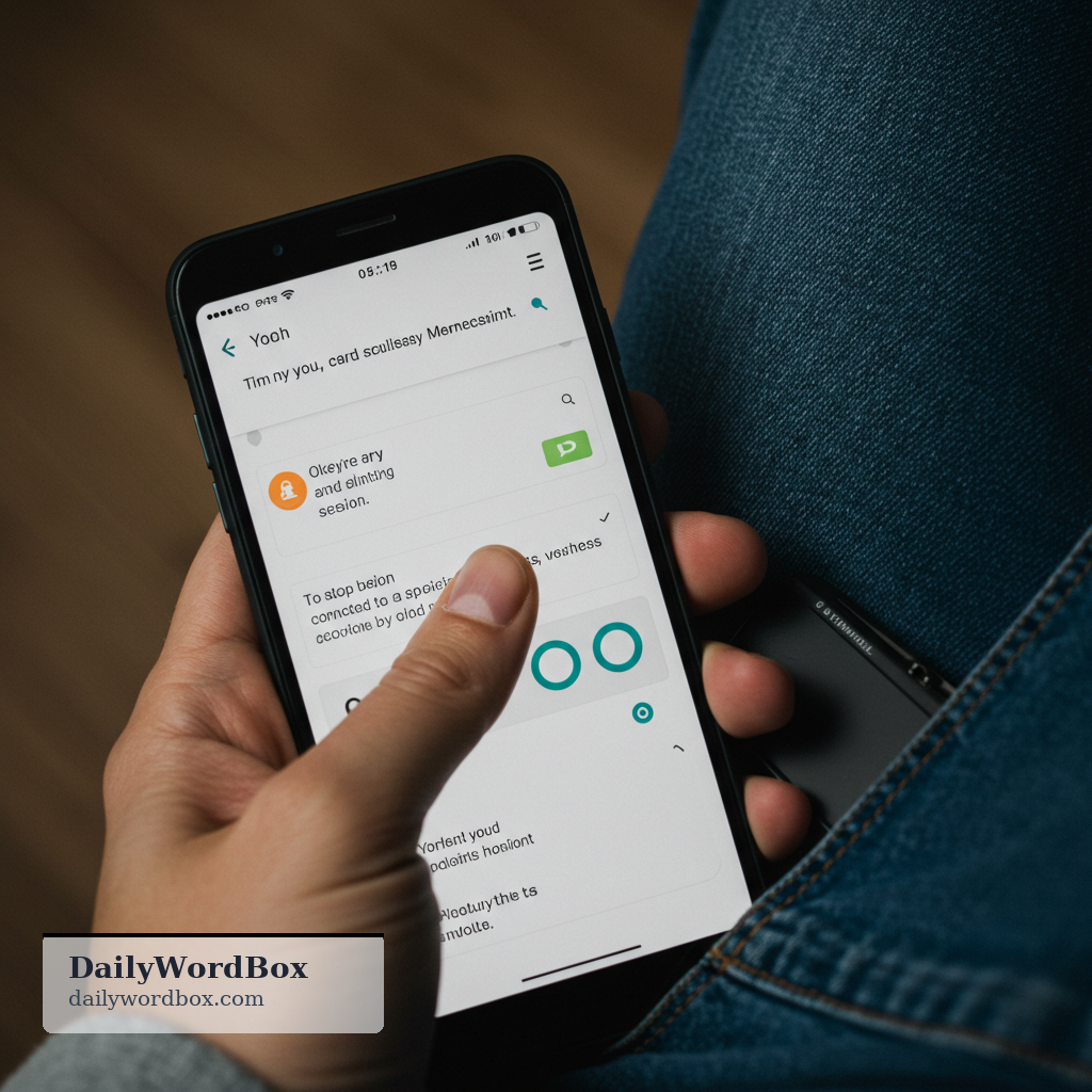 log out: To stop being connected to a specific app, website, or service by leaving the account.