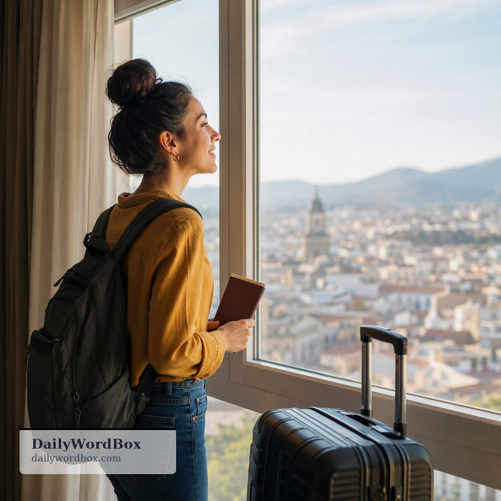 look forward to a trip: To feel excited and pleased about an upcoming journey or vacation.
