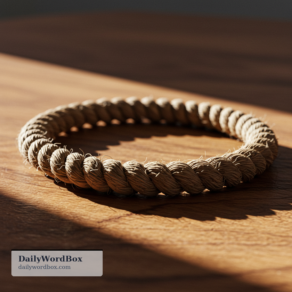 loop: A circular or curved shape that bends around, often forming a closed ring or curve.