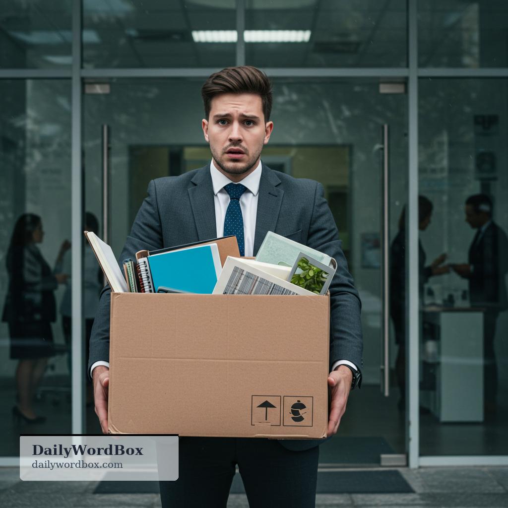lose a job: to no longer have your job, usually because you are fired or laid off