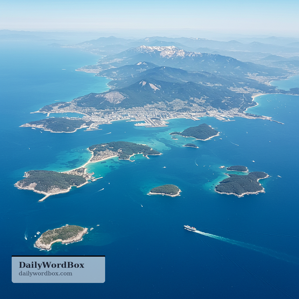 mainland: the main land area of a country or region, as opposed to the islands around it