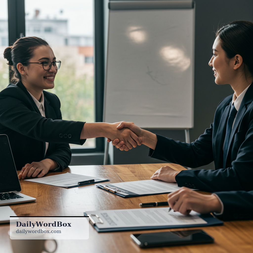 make a deal: to reach an agreement, especially in business or negotiation, often involving an exchange or set of terms