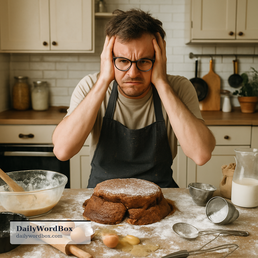 make a pig's ear of: To do a task or handle a situation very badly; to mess it up.
