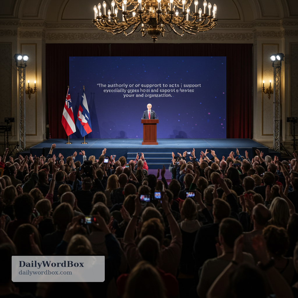 mandate: The authority or support to act, especially given by voters or an organization.